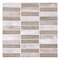 Andova Tiles Chocolat Stacked 1 x 4 PorcelainMetal Mosaic Tile SAM-ANDCHO319 - alternate 1